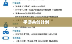 手游共创计划，探索游戏创新发展的新模式