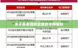 养老保险发放卡种深度解析