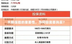 大额保险的重要性，为何你需要购买并深入了解？