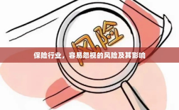 保险行业易被忽视的风险及其深远影响