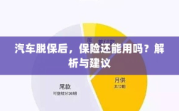 汽车脱保后，保险是否继续有效？解析及应对建议。