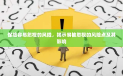 保险易被忽视的风险点及其影响解析，揭示风险点与潜在后果