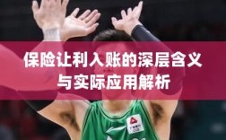 保险让利入账深度解读，含义、应用与实效解析