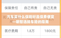 明智选择车险，如何购买保障全面且保费低廉的汽车保险？