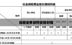 保险业务高效时间管理策略安排指南