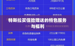 特斯拉保险特惠，独家特色服务与丰厚赠品等你来享