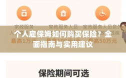 个人雇保姆保险购买指南，全面指南与实用建议