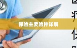 保险主要险种详解概览