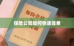 保险公司签单提速策略揭秘
