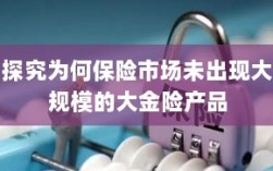 探究保险市场未出现大规模大金险产品的原因