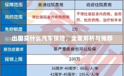 全面解析与推荐，出国应该购买哪些汽车保险？