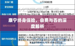 康宁终身保险，自费与否的全面解析与探讨
