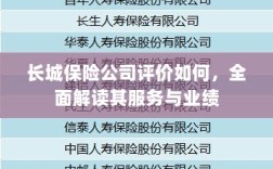 长城保险公司评价全面解析，服务质量与业绩表现深度探讨