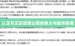 认定书交到保险公司的意义详解及操作指南