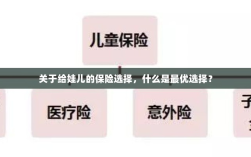 关于给娃儿的保险选择，如何挑选最优保险方案？