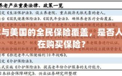 日本与美国的全民保险覆盖，是否所有人都在购买保险？