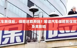 汽车脱保后，保险何去何从？解读汽车保险脱保现象及其后果