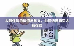 大额保险的价值与意义，为何选择购买及其重要性