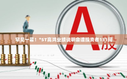 罕见业绩说明会，投资者密集提问，ST高鸿面临挑战