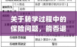 南京转学过程中的保险问题解析，保险退保的处理方式探讨