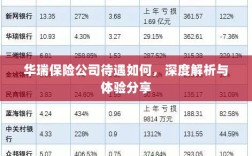 华瑞保险公司待遇深度解析与体验分享