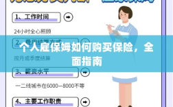 个人雇保姆保险购买指南，全面解析与攻略