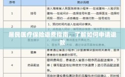 居民医疗保险退费全攻略，如何申请退款？