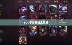LOL手游英雄全攻略，角色解析与游戏特色