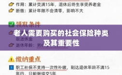 老人需购买的社会保险种类及其重要性概览