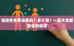保险免费保养详解，费用及常见问题解答