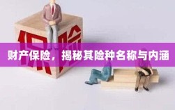 财产保险揭秘，险种名称与内涵全解析