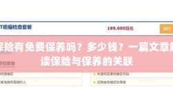 保险与保养关联解析，免费保养政策及费用探讨