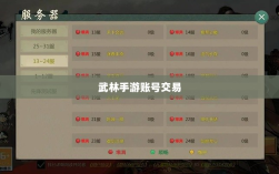 武林手游账号交易现象解析，能否卖号探讨