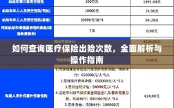 医疗保险出险次数查询指南，全面解析与操作指南