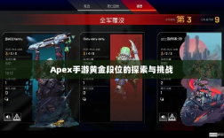 Apex手游黄金段位的探索与挑战