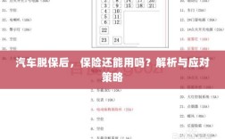 汽车脱保后，保险是否有效？解析及应对方法。