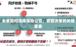 未来如何选择保险公司，明智决策的关键要素概览