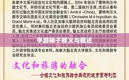 手游棒子释义与概述