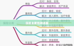 保险主要险种详解概览