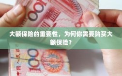 大额保险的重要性解析，为何你需要购买？