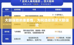 大额保险的重要性，为何选择购买大额保险以保障未来安全？