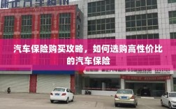 汽车保险购买指南，如何选购高性价比汽车保险？
