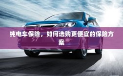 纯电车保险，如何挑选更经济的保险方案？