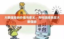 大额保险的价值与意义，为何选择购买及其重要性