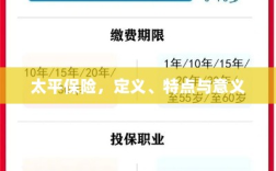 太平保险，定义、特性及意义解析
