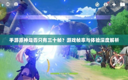 手游原神是否只有三十帧？游戏帧率与体验深度解析