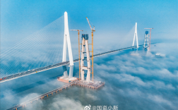 宁波象山港跨海大桥南中塔柱云端合龙，全长8.3公里