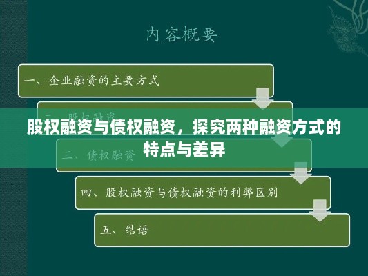 股权融资与债权融资,探究两种融资方式的特点与差异-图1 股权融资与债权融资,探究两种融资方式的特点与差异-图1