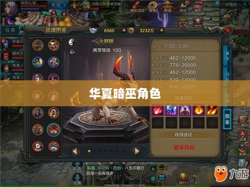 手游华夏暗巫角色深度解析,表现、优劣及实力评估-图1 手游华夏暗巫角色深度解析,表现、优劣及实力评估-图1
