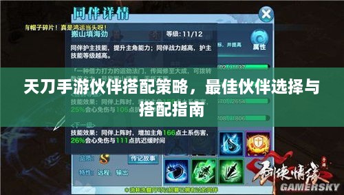 天刀手游伙伴搭配策略,最佳伙伴选择与搭配指南-图1 天刀手游伙伴搭配策略,最佳伙伴选择与搭配指南-图1